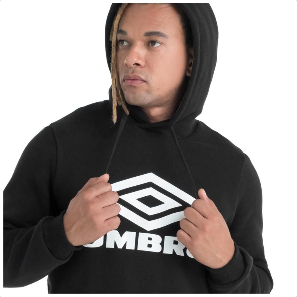 Imagem 2 do produto Blusão de Moletom com Capuz Umbro D. Essential Masculino