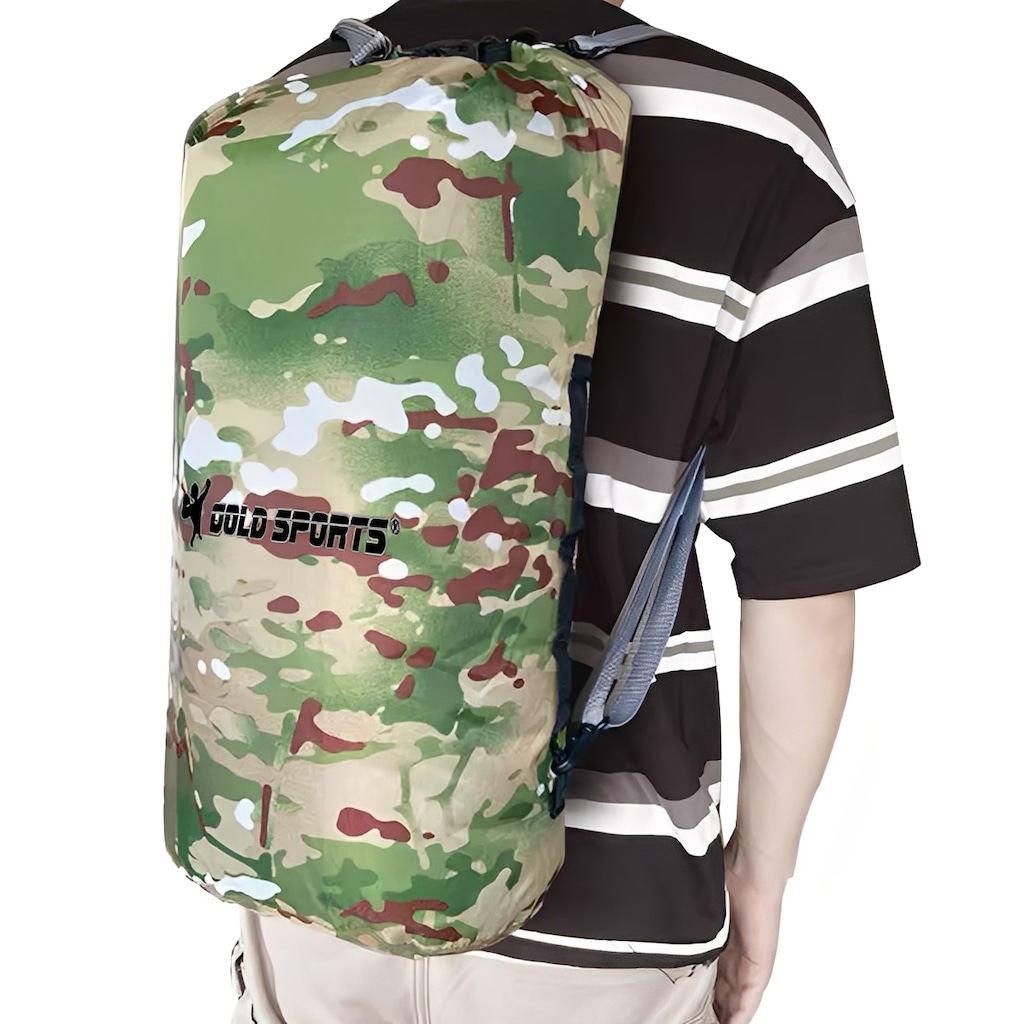 Imagem 2 do produto Mochila Dobrável Gold Sports Camuflada Dry Bag 35 Litros