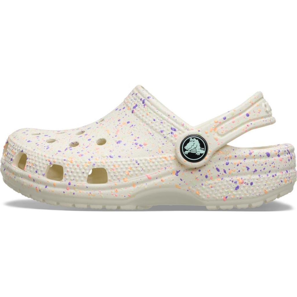 Imagem 3 do produto Sandália Crocs Classic Glow Paint Splatter Clog T Summit - Infantil