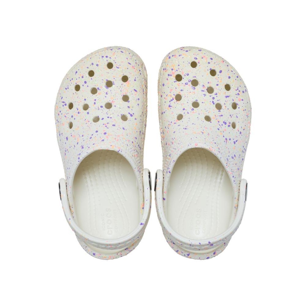 Imagem 5 do produto Sandália Crocs Classic Glow Paint Splatter Clog T Summit - Infantil
