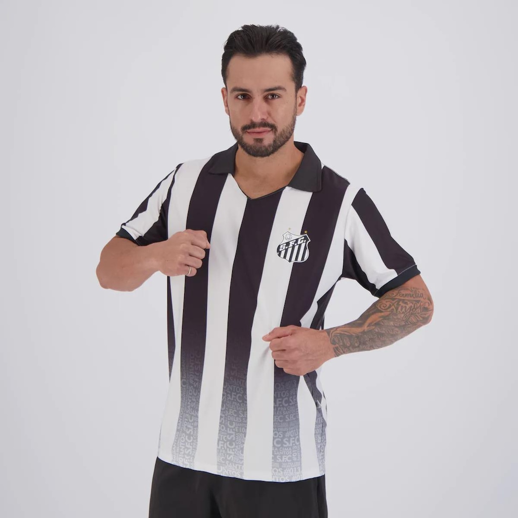 Imagem 3 do produto Camisa do Santos N°10 Listrada Masculina