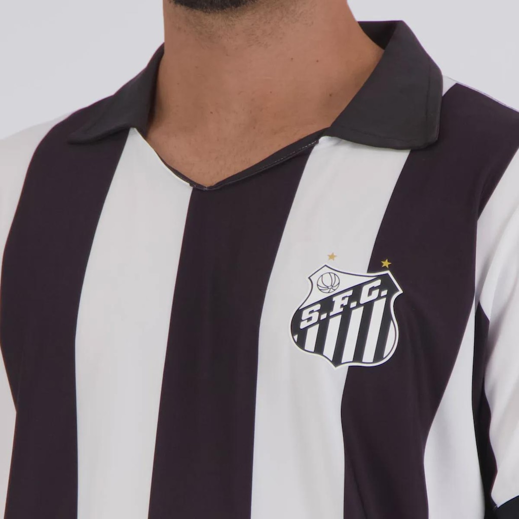 Imagem 5 do produto Camisa do Santos N°10 Listrada Masculina