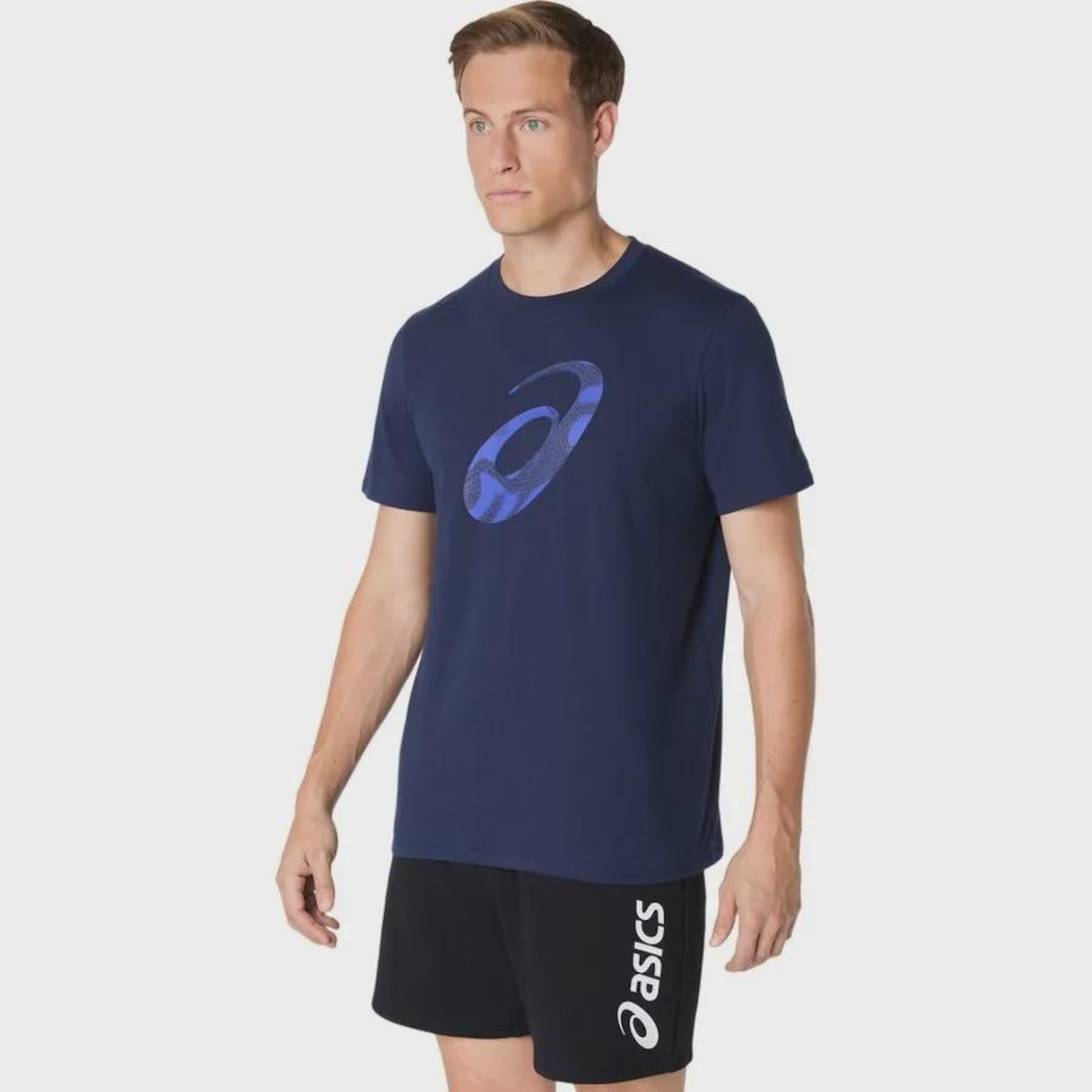 Imagem 3 do produto Camiseta ASICS Spiral Logo Graphic Cotton Blend Masculino