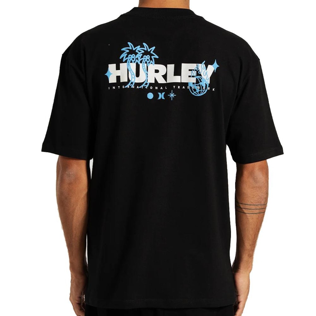 Imagem 2 do produto Camiseta Hurley Letters Maxfit SM26 Masculina