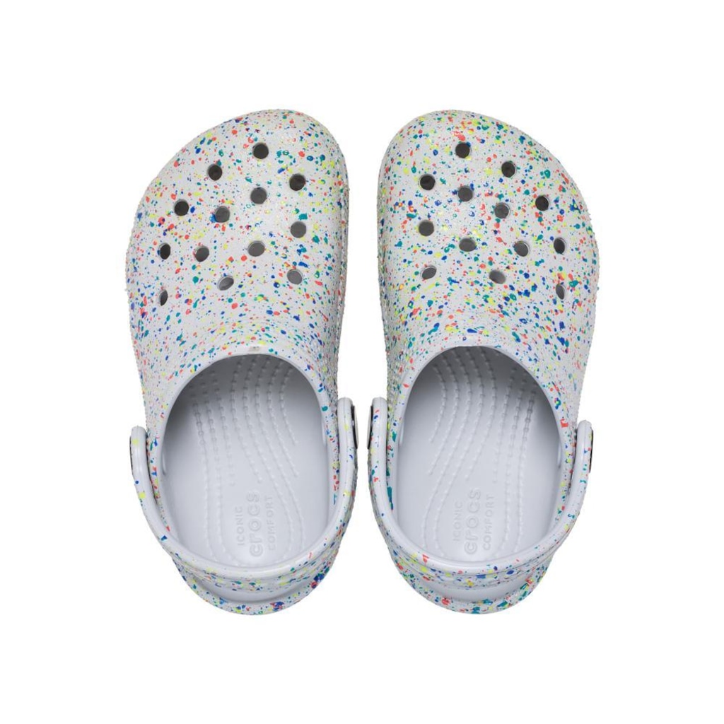 Imagem 5 do produto Sandália Crocs Classic Glow Paint Splatter Clog T - Infantil