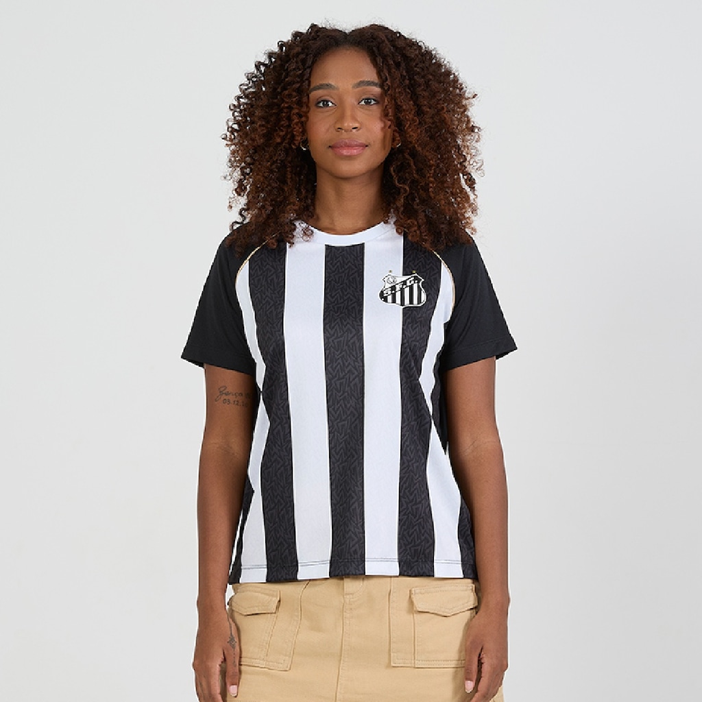 Imagem 2 do produto Camisa do Santos Mosaico Braziline - Feminino