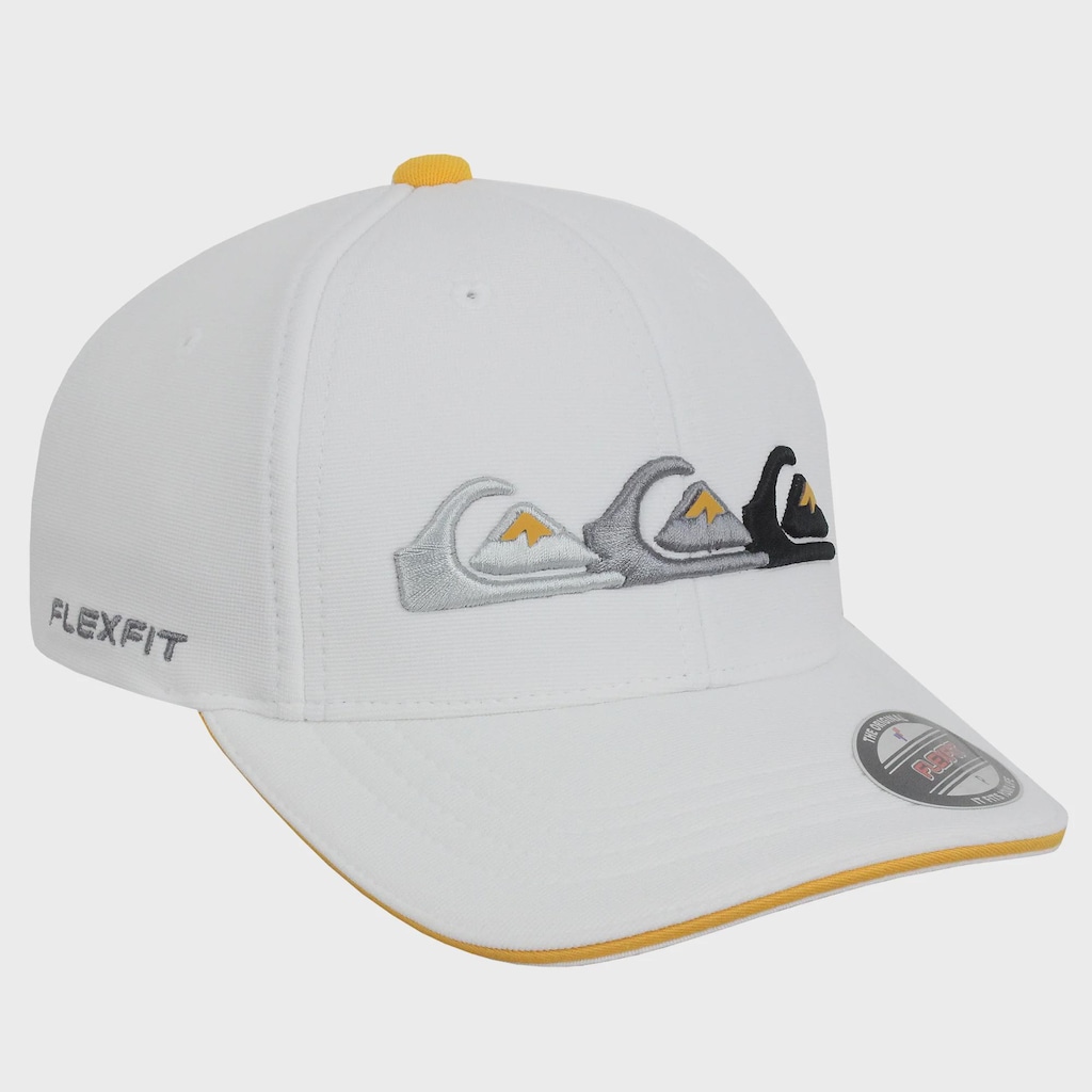 Imagem 3 do produto Boné Aba Curva Quiksilver Emb Three Logo White Importado - Masculino