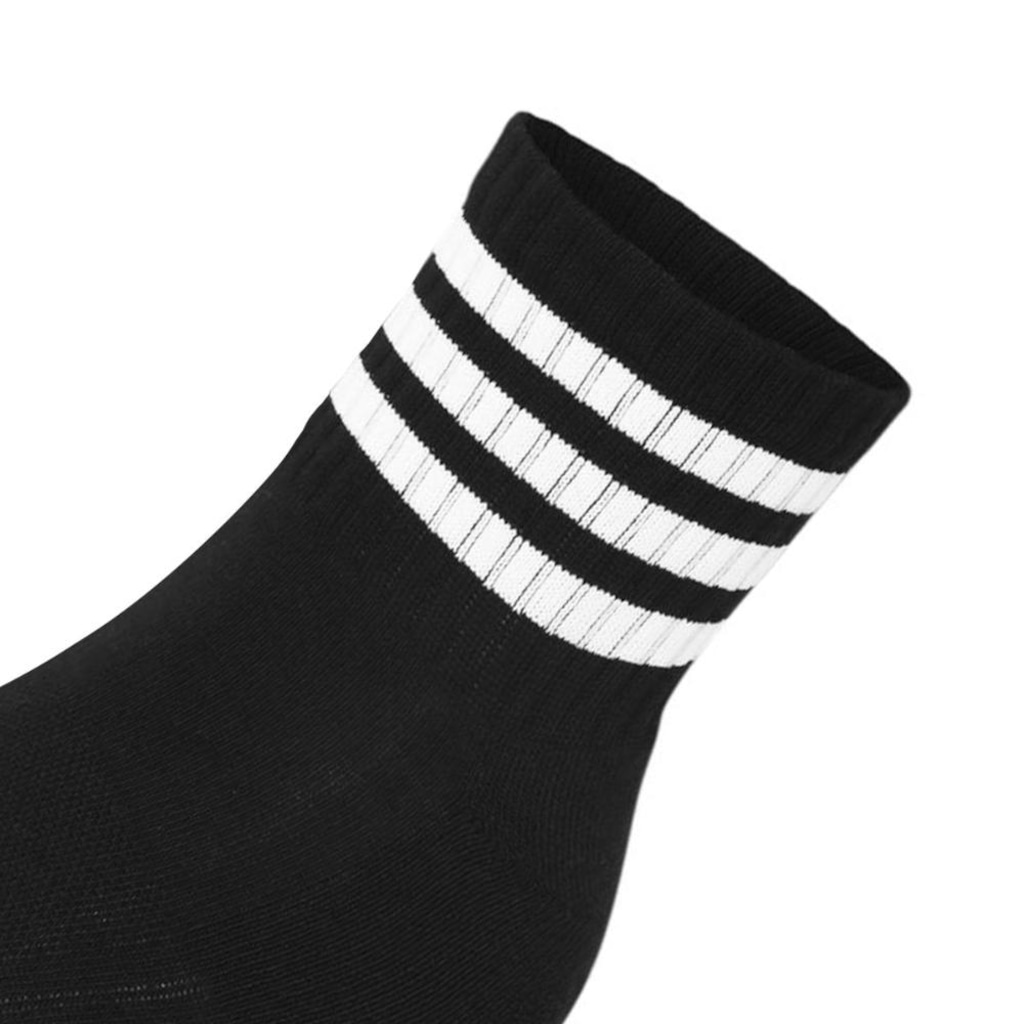 Imagem 2 do produto Kit Meias adidas Cano Médio Três Listras Pack com 3 Pares - Adulto