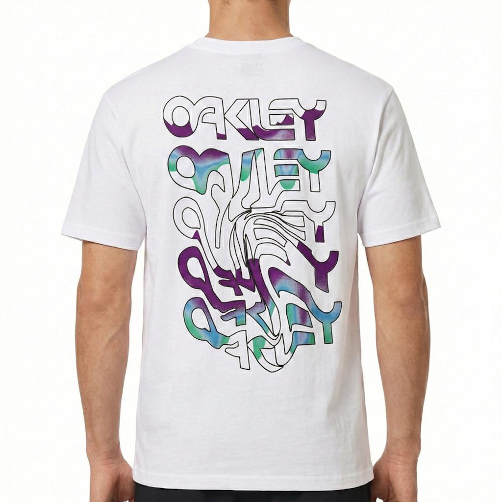 Imagem 2 do produto Camiseta Oakley B1B Warp Graphic SS Masculina