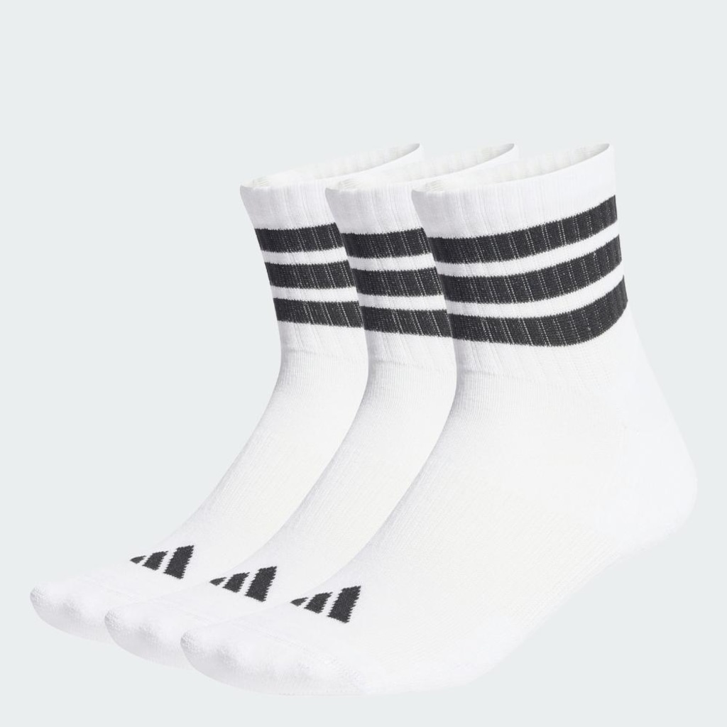 Imagem 2 do produto Kit 3 Meias Cano Médio adidas Esportivas Unissex