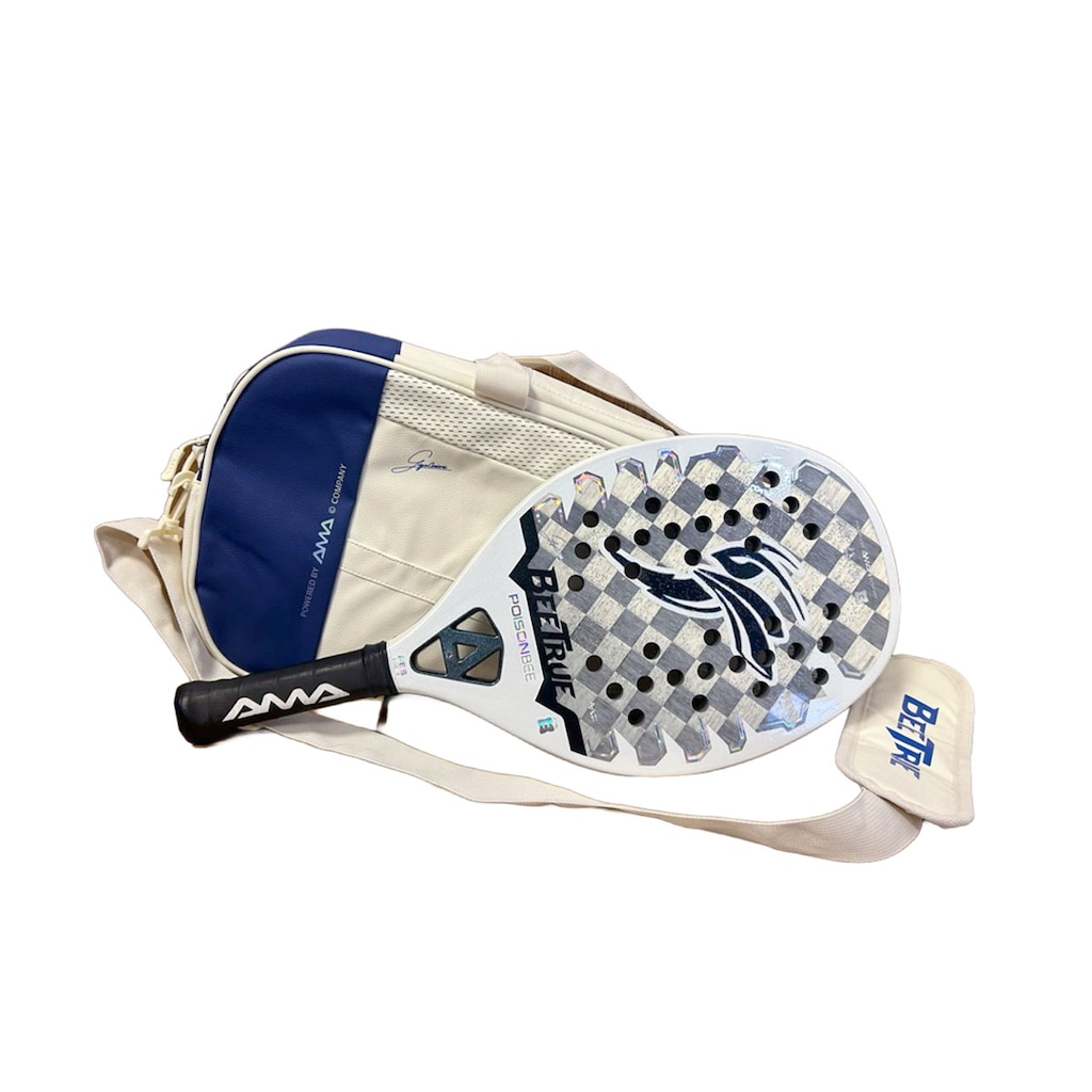 Imagem 4 do produto Raquete de Beach Tennis Ama Sport BeeTrue Poison Bee 18k 2026 - Gigio Cariani