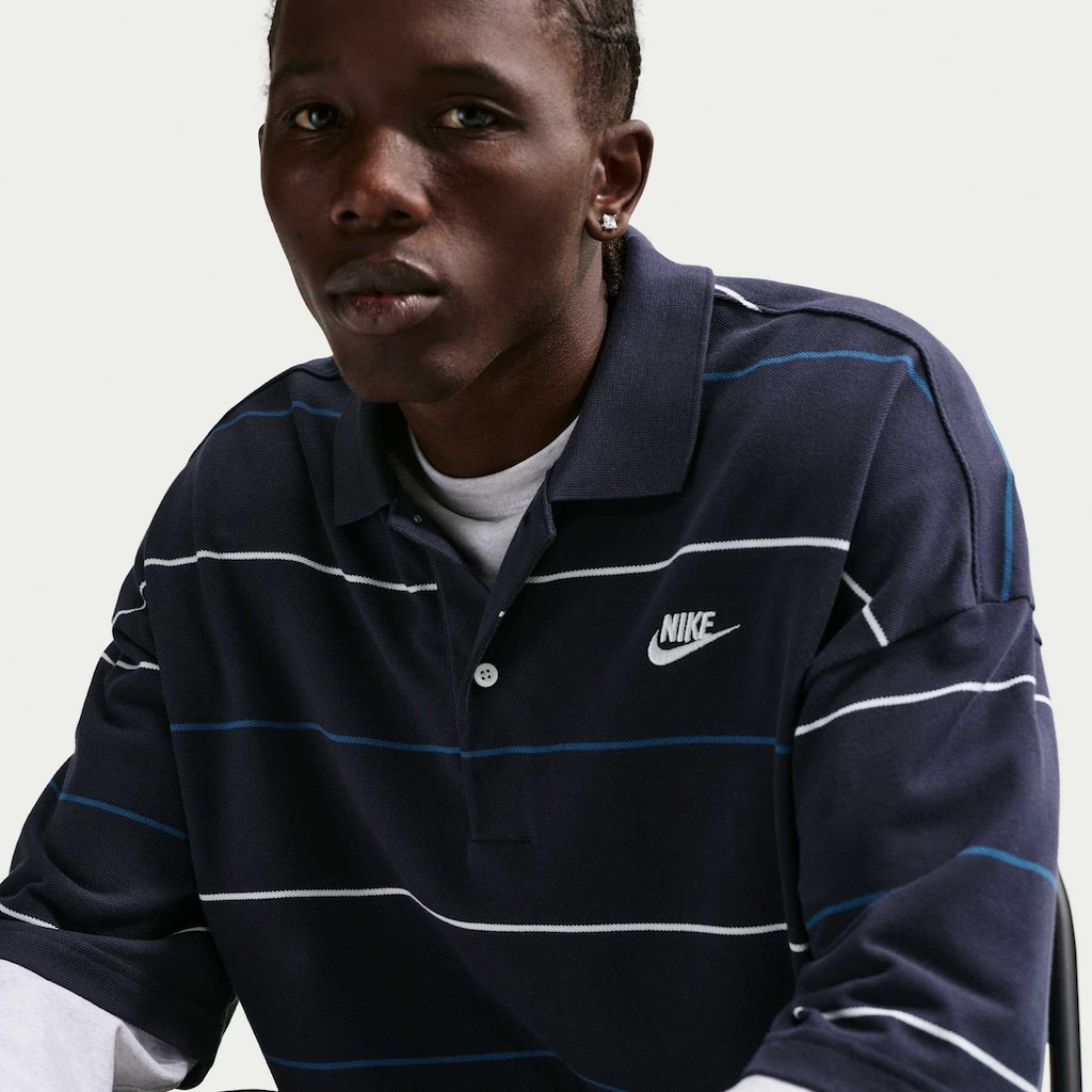 Imagem 3 do produto Camisa Polo Nike Club Stripe Oversized Masculina