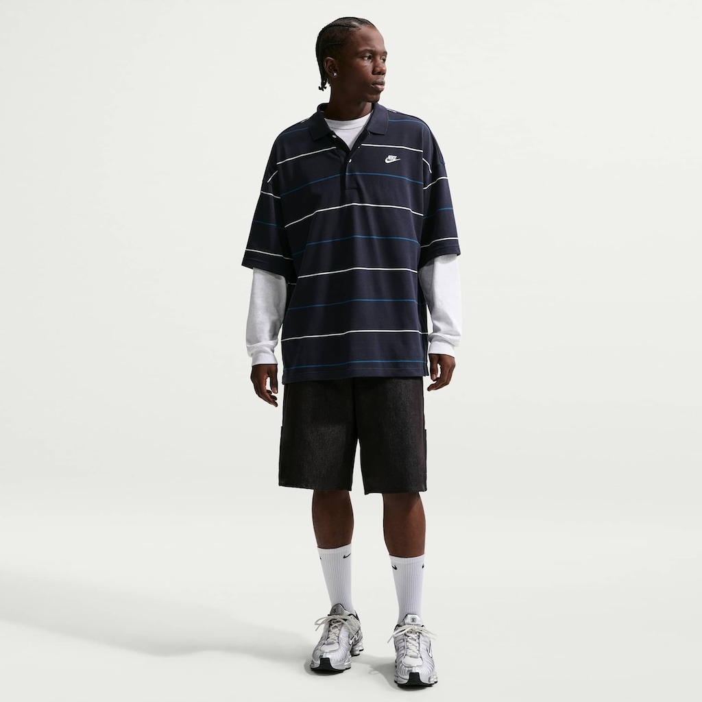 Imagem 4 do produto Camisa Polo Nike Club Stripe Oversized Masculina