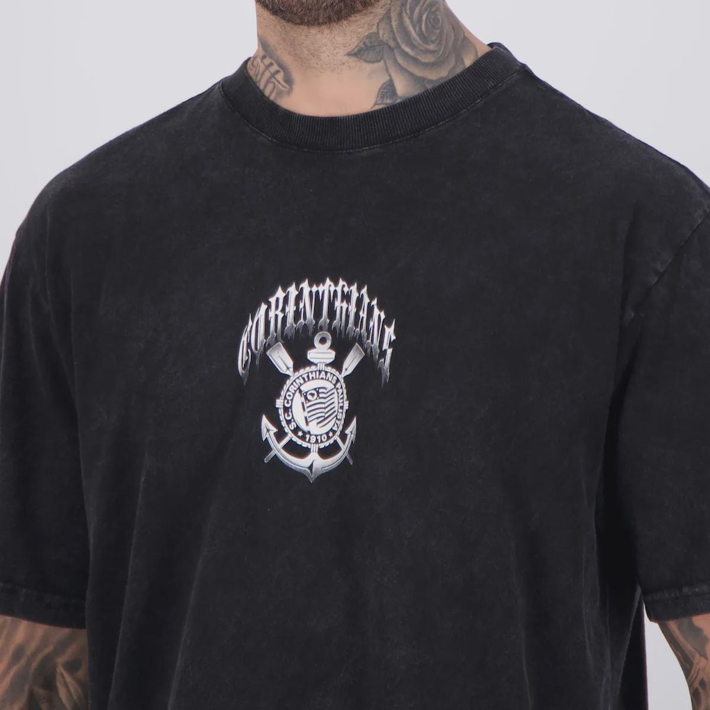 Imagem 5 do produto Camiseta Corinthians Stoned Oversized Masculina
