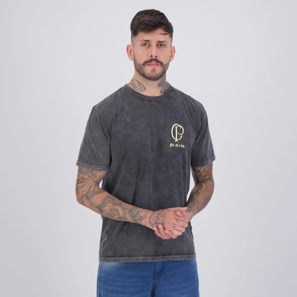 Imagem 2 do produto Camiseta Corinthians Fiel Stoned Masculina