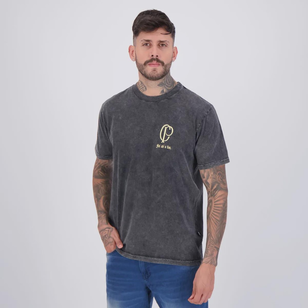 Imagem 3 do produto Camiseta Corinthians Fiel Stoned Masculina