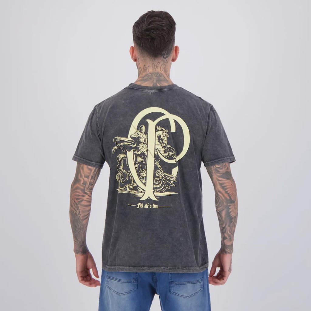 Imagem 4 do produto Camiseta Corinthians Fiel Stoned Masculina