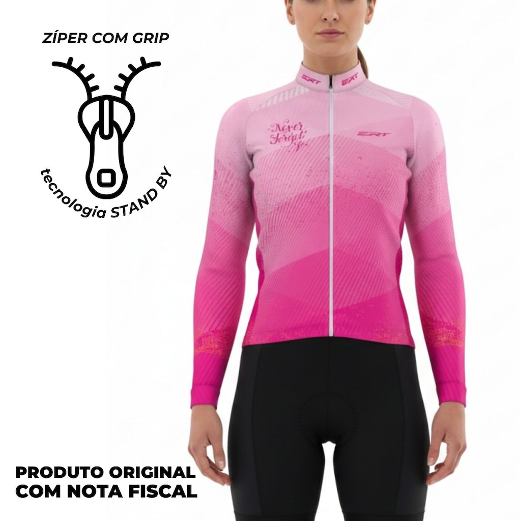 Imagem 3 do produto Jaqueta ciclismo térmica aveludada ERT Never Forget Feminina