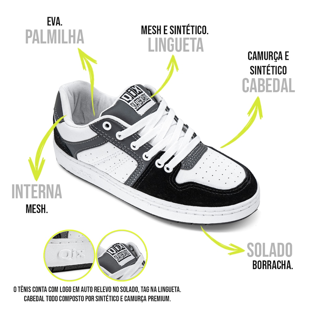 Imagem 2 do produto Tênis Qix 80s Camurça Unissex