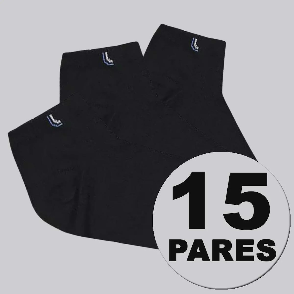 Imagem 2 do produto Kit de Meias Cano Curto Lupo Walk 15 pares Unissex