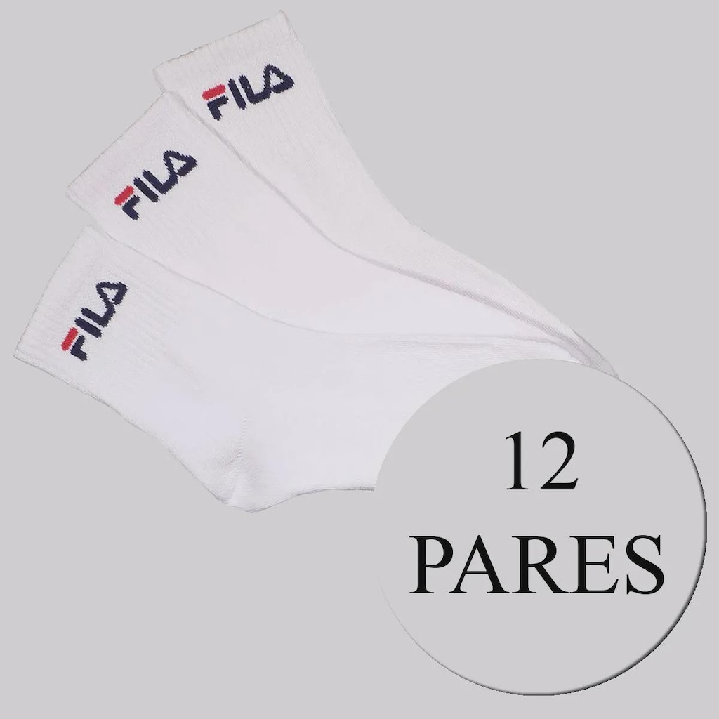 Imagem 2 do produto Kit de Meias Cano Médio Fila 12 Pares Unissex