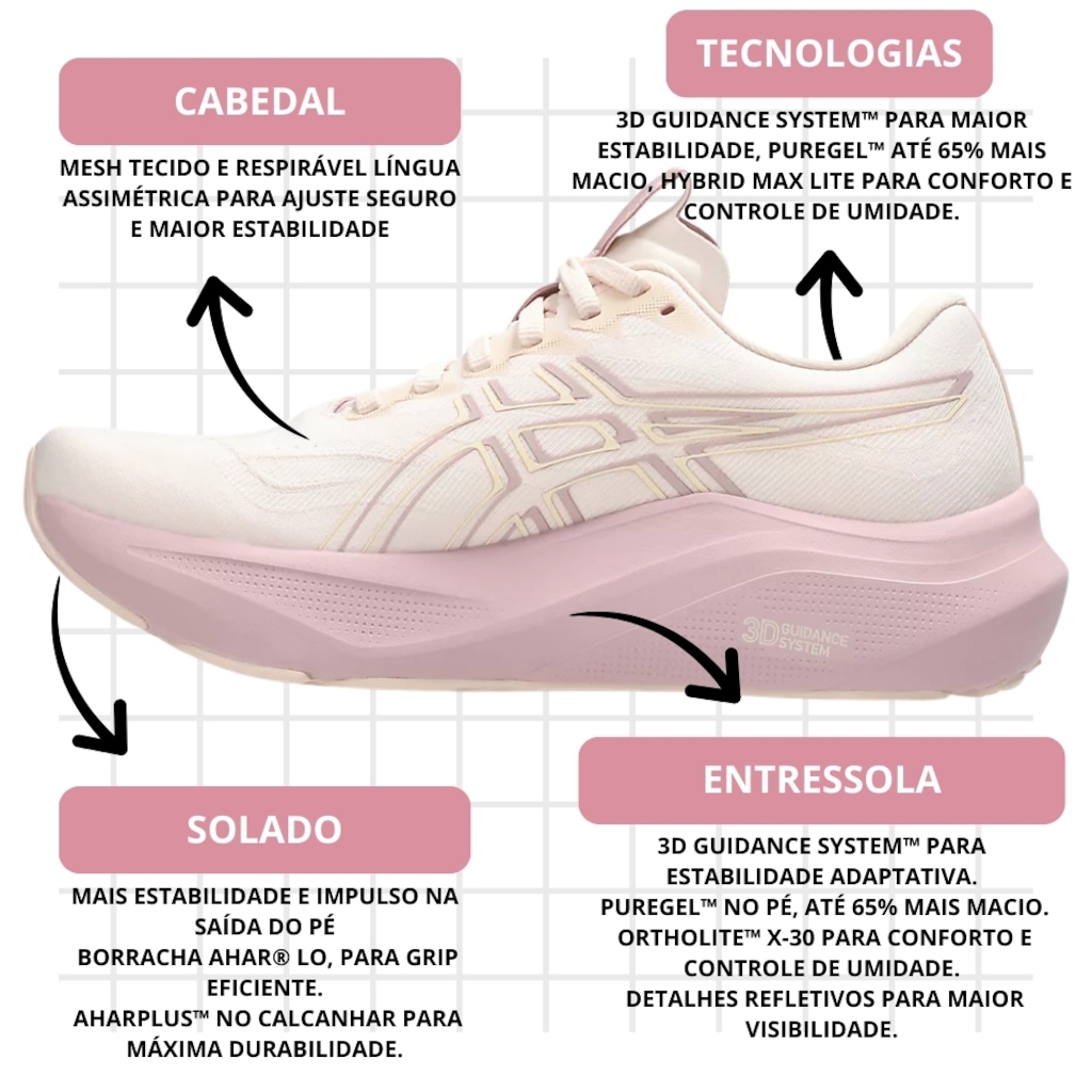 Imagem 2 do produto Tênis Feminino Asics GT-2000 14