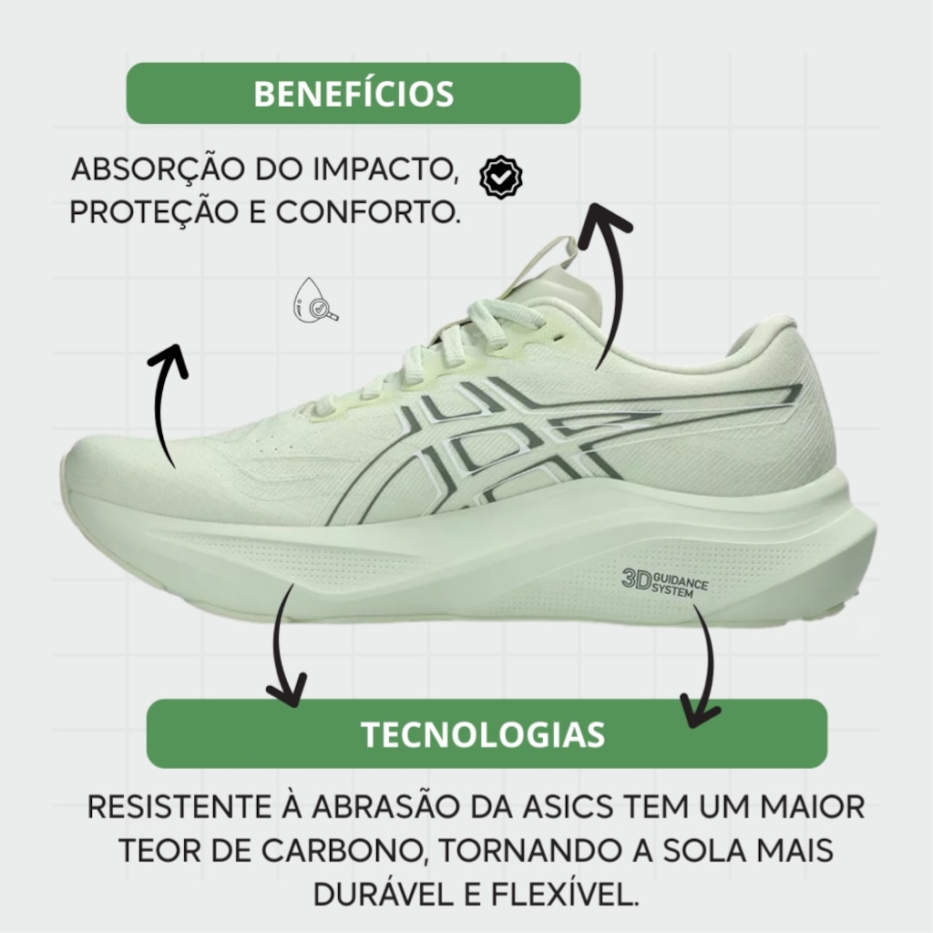 Imagem 2 do produto Tênis Feminino ASICS GT-2000 14 + 1 Par de Meia