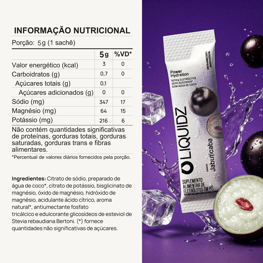 Imagem 2 do produto Kit 3 Caixas LIQUIDZ® Eletrólitos Zero Açúcar 2 Sabores - 42 Sachês