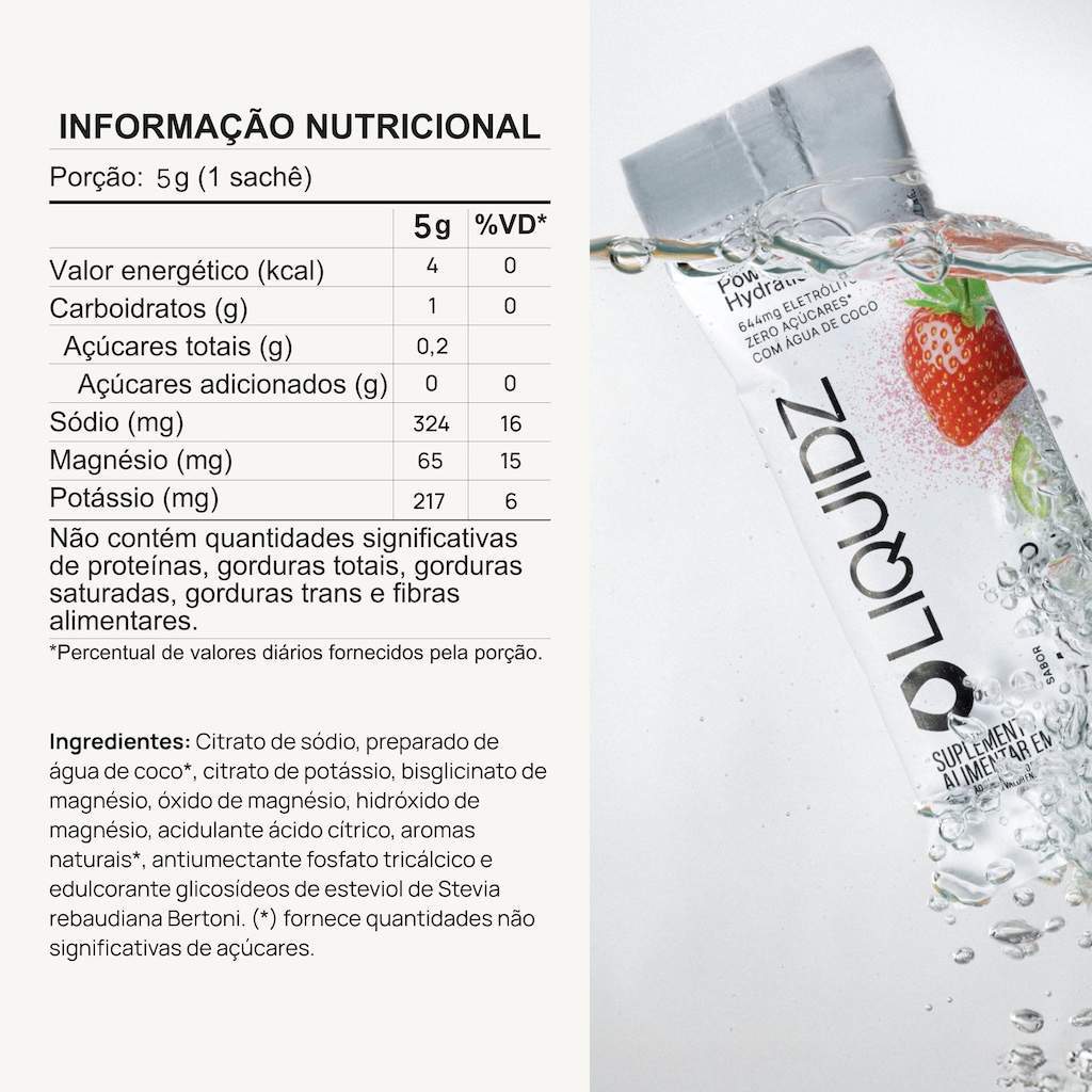 Imagem 2 do produto Kit 3 Caixas LIQUIDZ® Eletrólitos Zero Açúcar 3 Sabores 42 Sachês