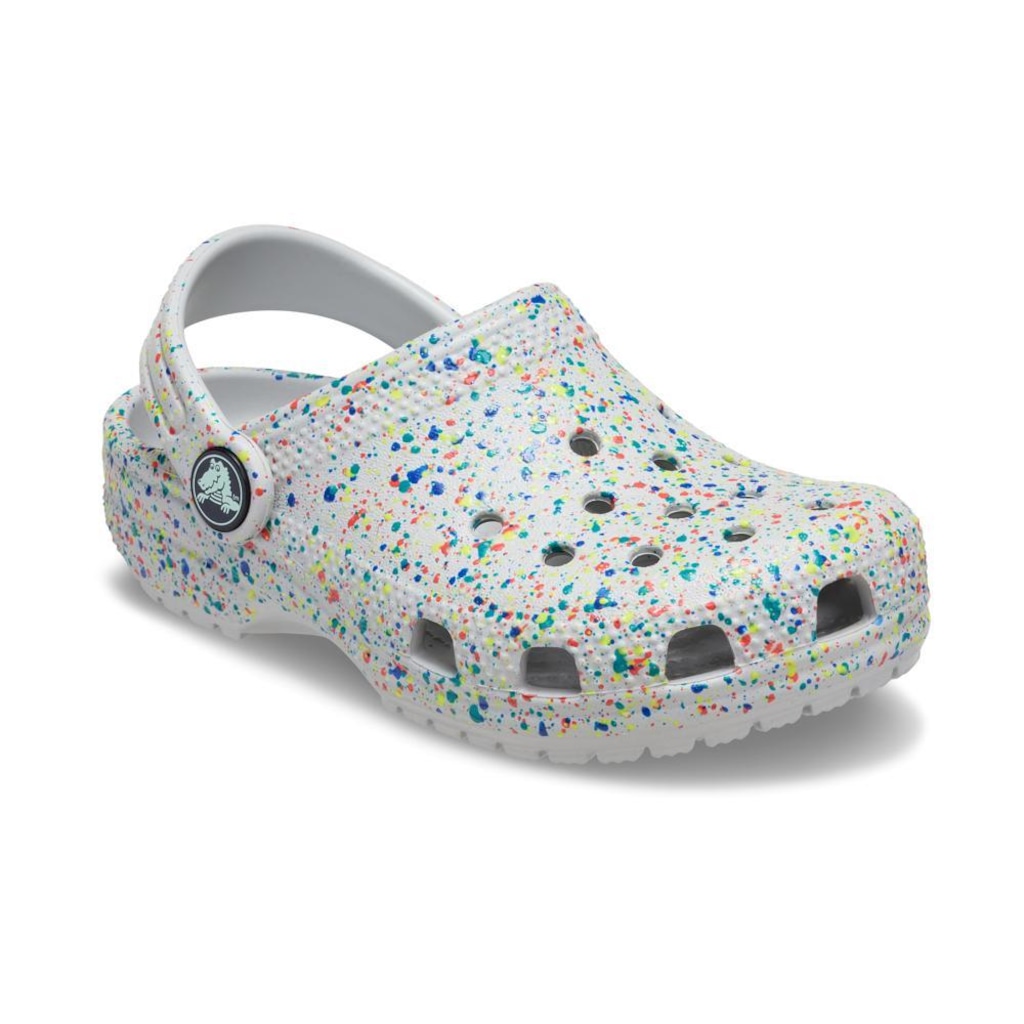 Imagem 2 do produto Sandália Crocs Classic Glow Paint Splatter Clog K - Infantil
