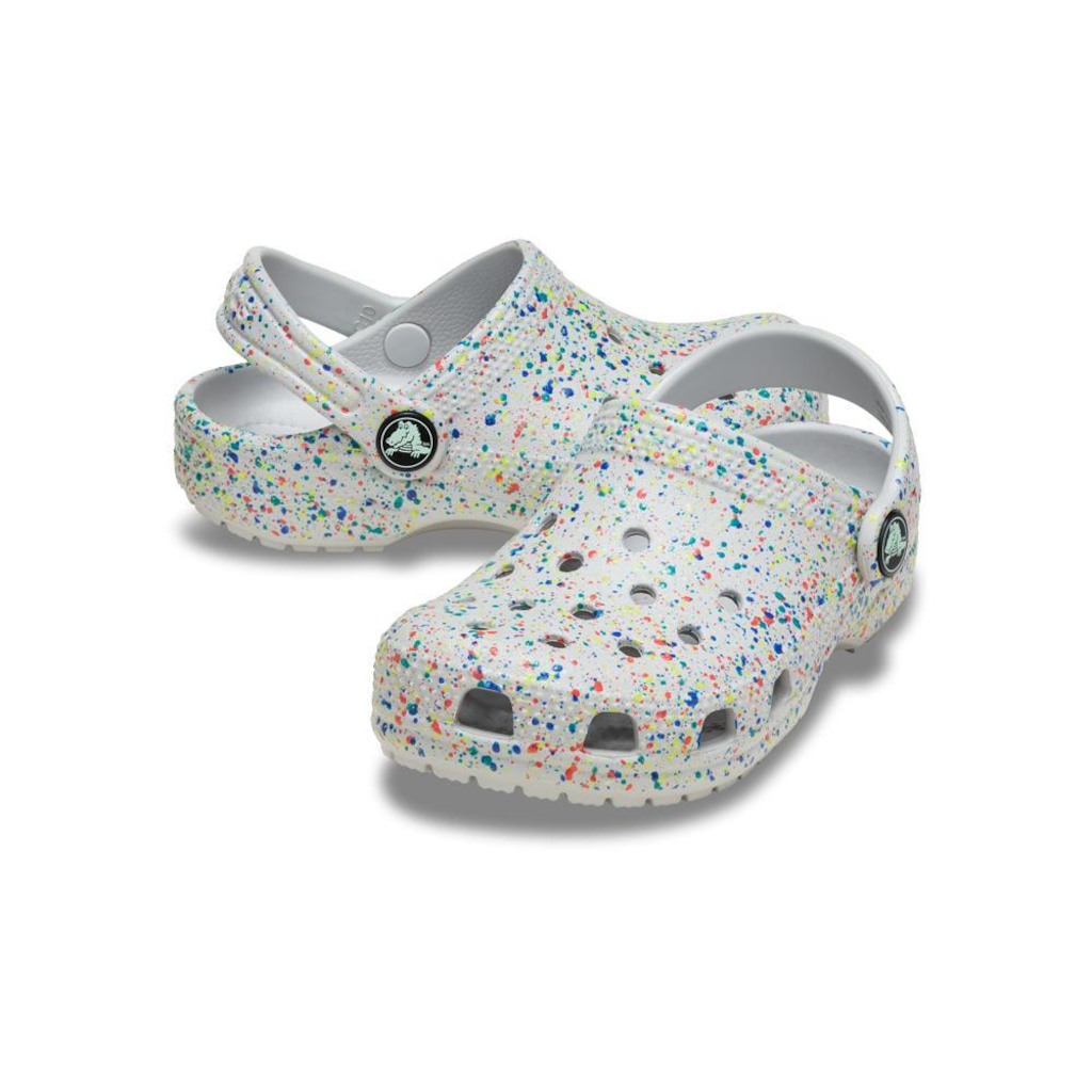 Imagem 4 do produto Sandália Crocs Classic Glow Paint Splatter Clog K - Infantil