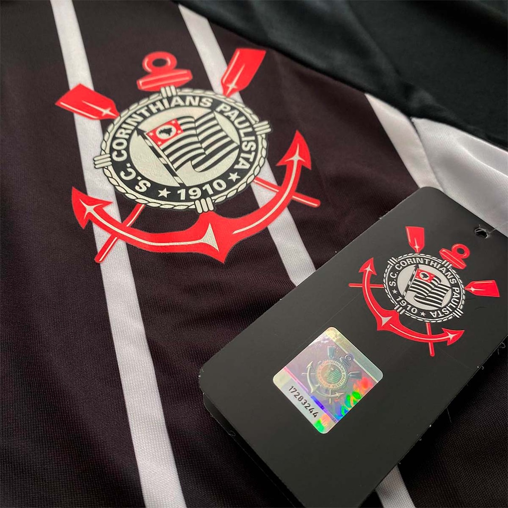 Imagem 3 do produto Camisa Corinthians Listrada Recortes Coimbra - Masculino