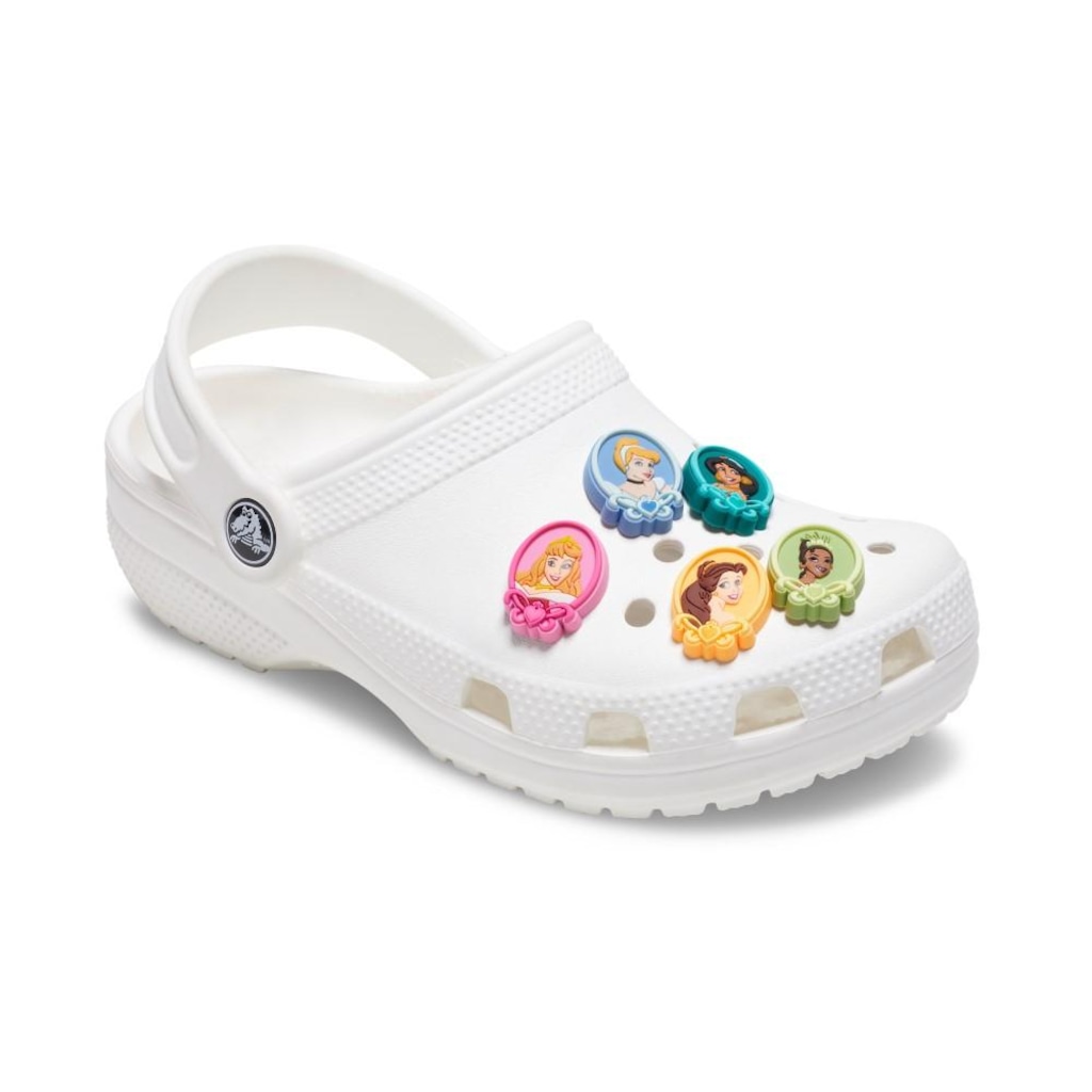 Imagem 2 do produto Kit Jibbitz Crocs Disney Princess Pack com 5 Peças