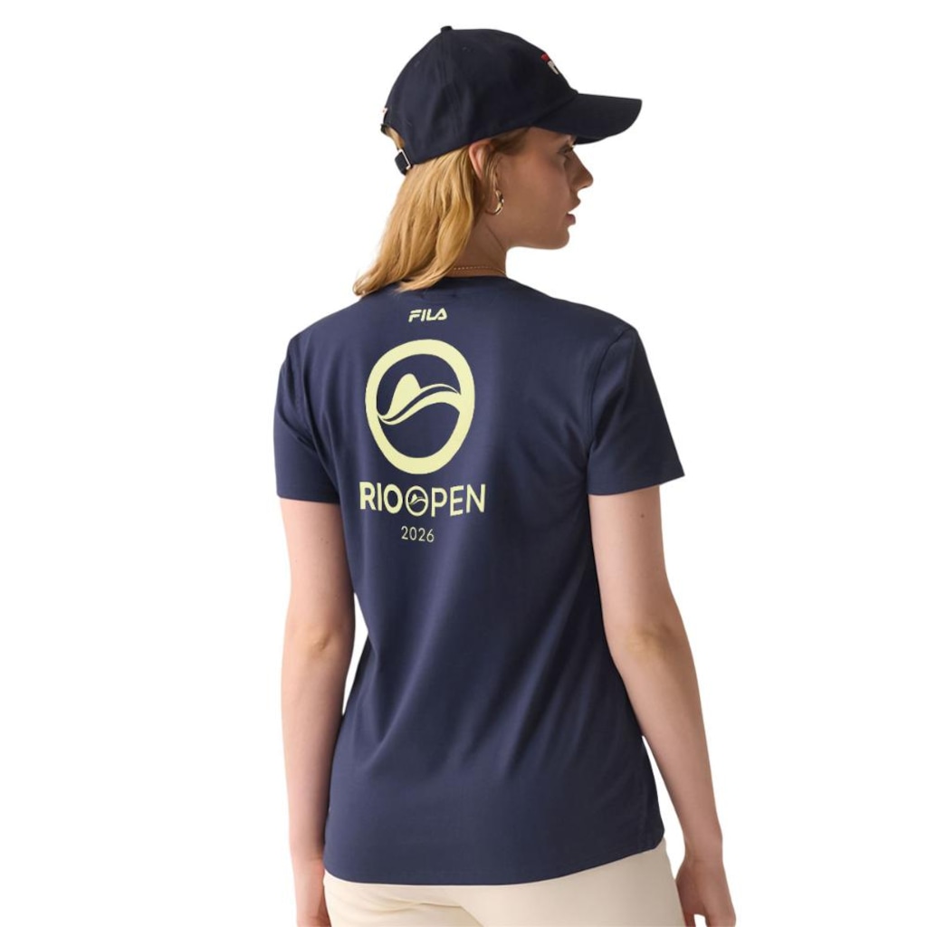 Imagem 3 do produto Camiseta Fila Regular Premium Rio Open 26 Feminina