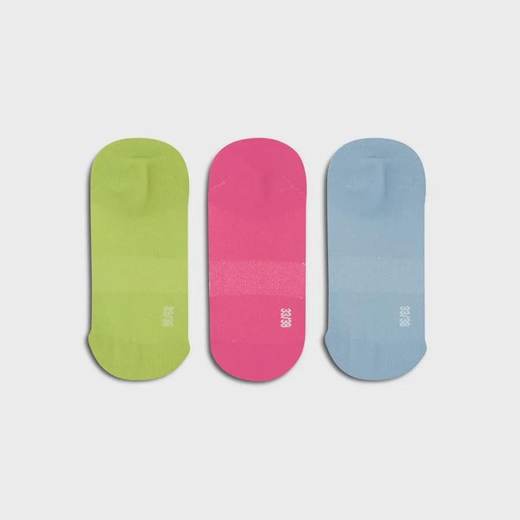 Imagem 4 do produto Meia Cano Invisível Neon Pacote c/ 3 pares Olympikus Feminina