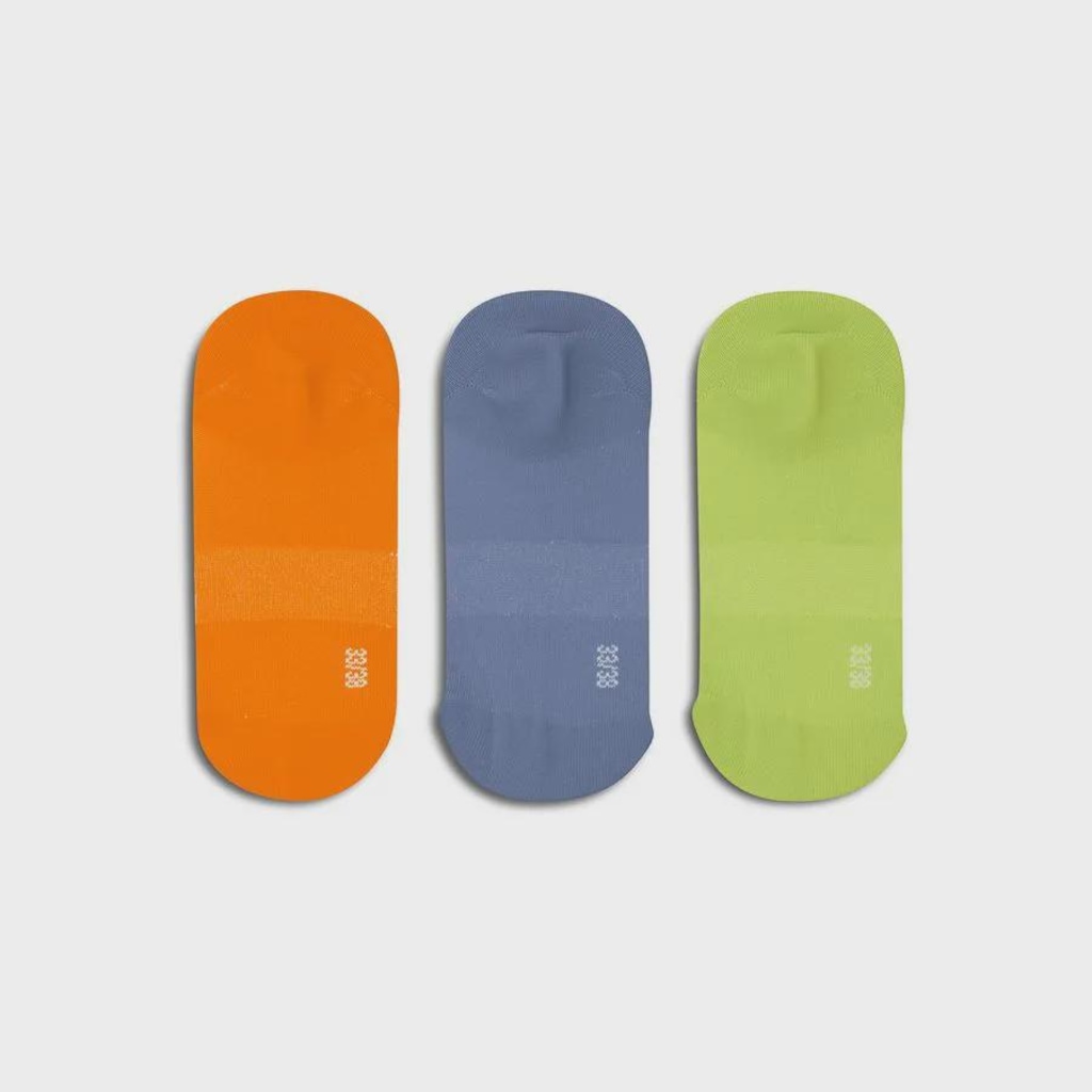 Imagem 4 do produto Meia Cano Invisível Neon Pacote c/ 3 pares Olympikus Feminina