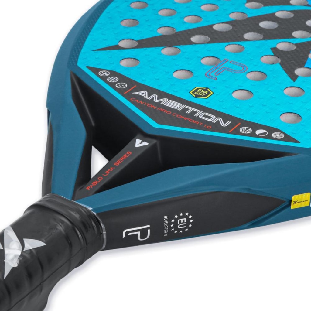 Imagem 2 do produto Raquete de Padel Drop Shot Canyon Pro Comfort 1.0 Lima