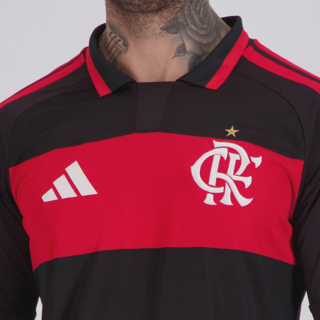 Imagem 5 do produto Camisa do Flamengo I 26/27 Manga Longa adidas Masculina
