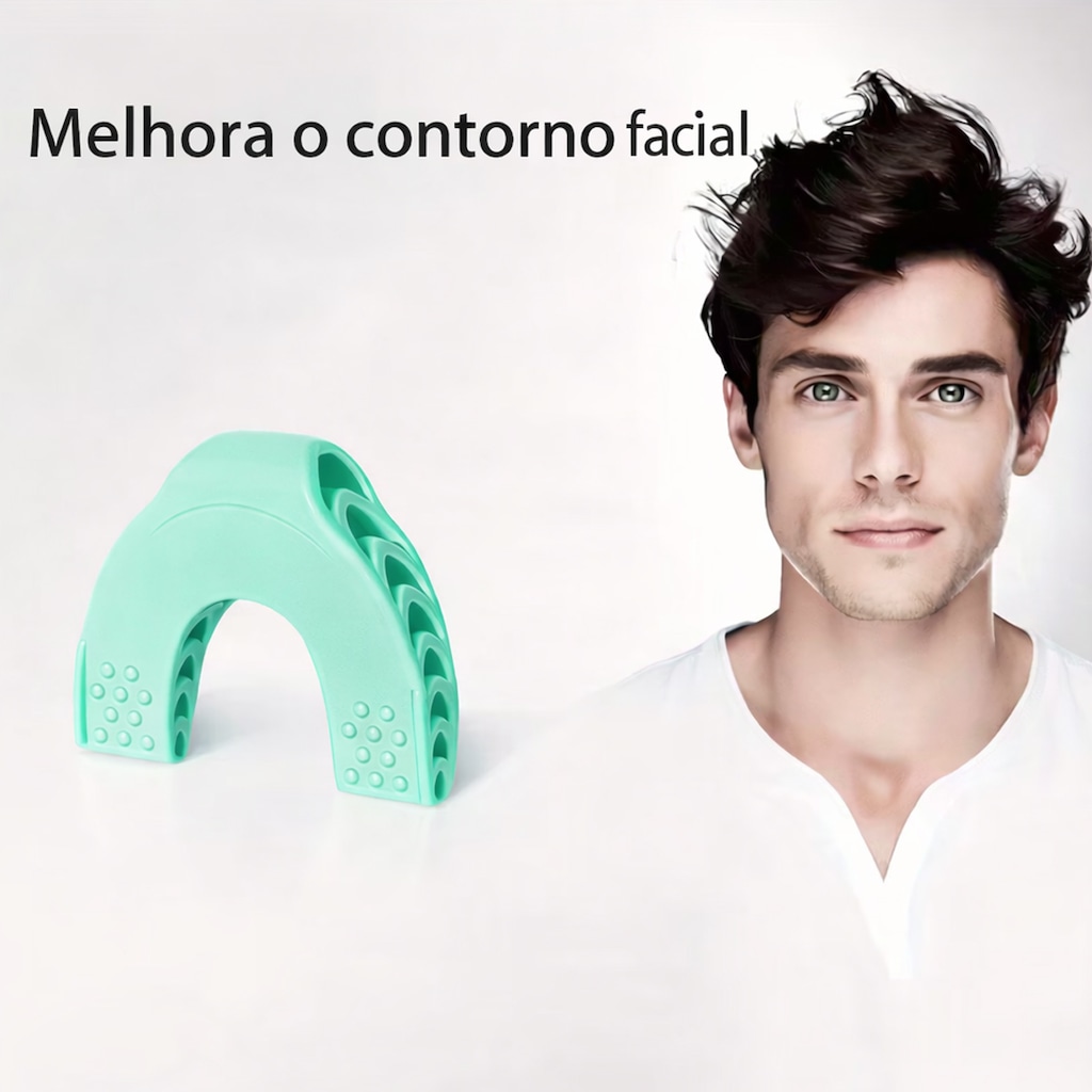 Imagem 4 do produto Exercitador Esportivo Gold Sports Pro de Treinamento muscular facial em Silicone Soft