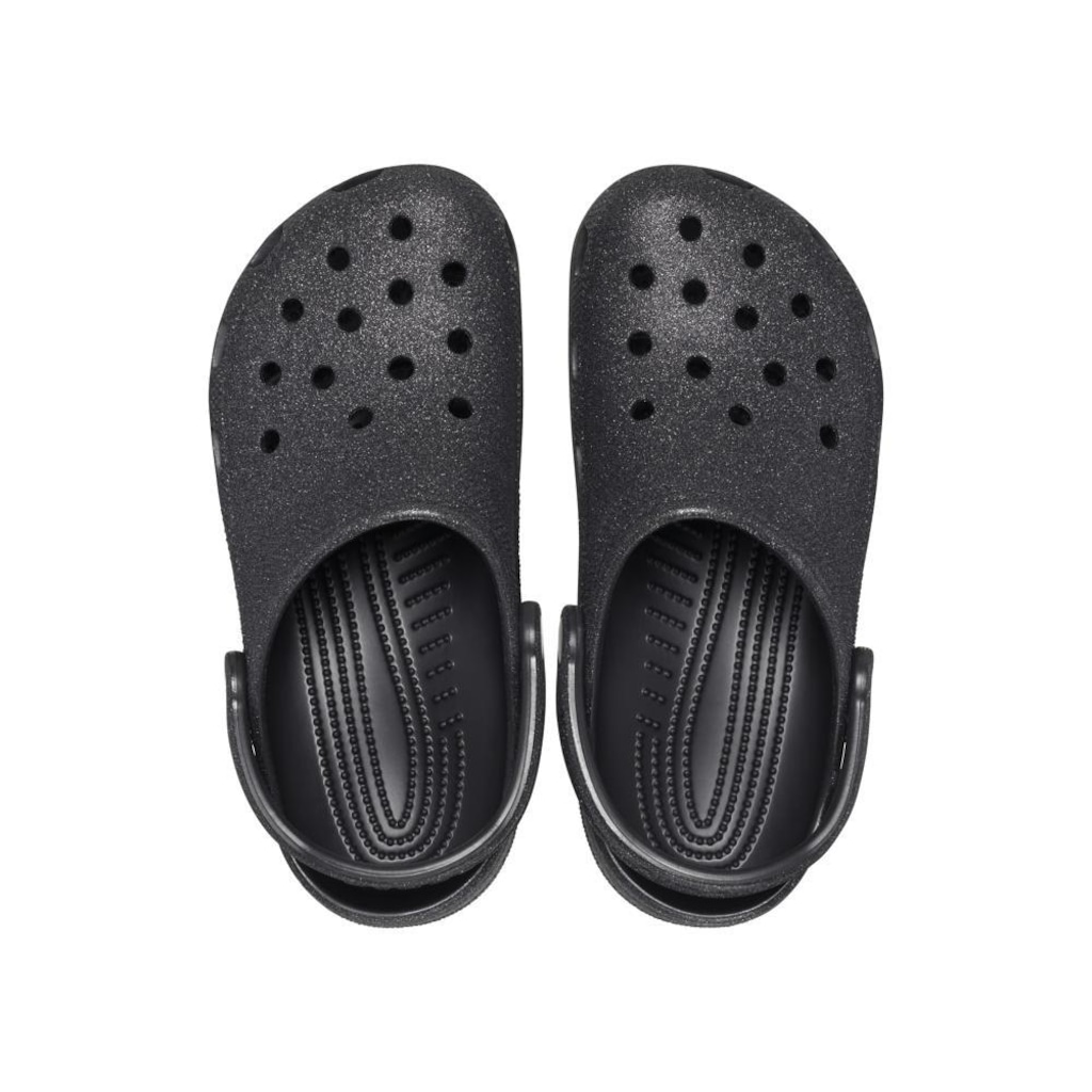 Imagem 4 do produto Sandália Crocs Classic Glitter Clog Black Glitter - Unissex
