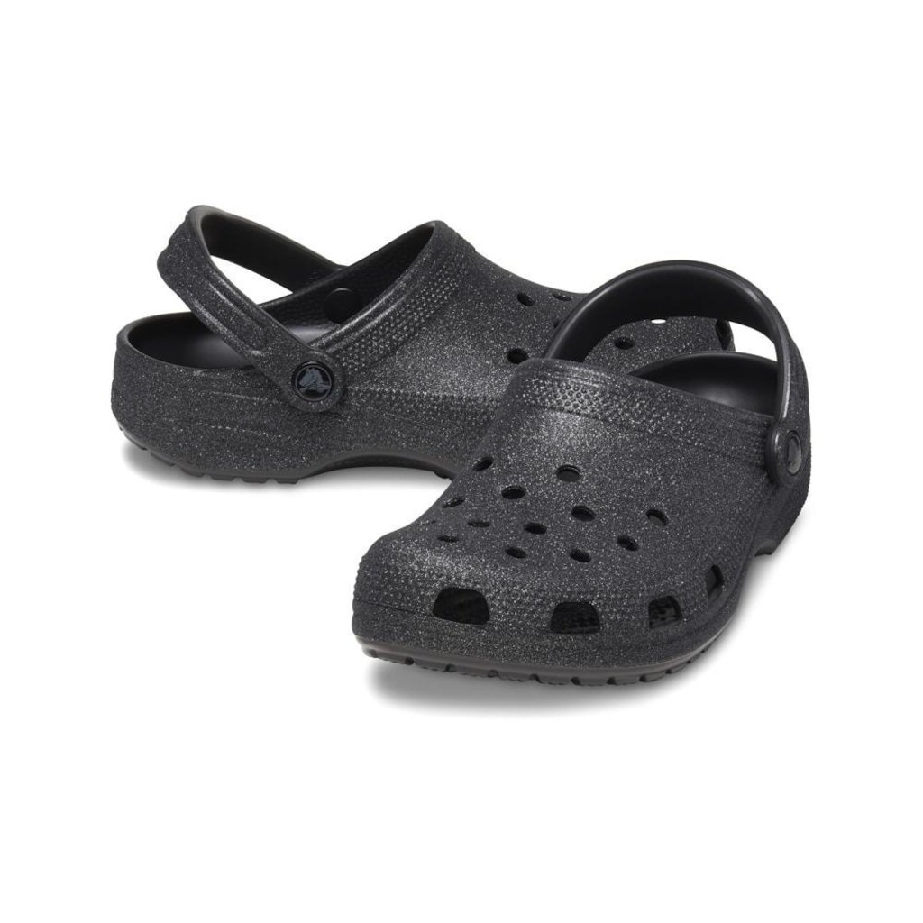 Imagem 5 do produto Sandália Crocs Classic Glitter Clog Black Glitter - Unissex