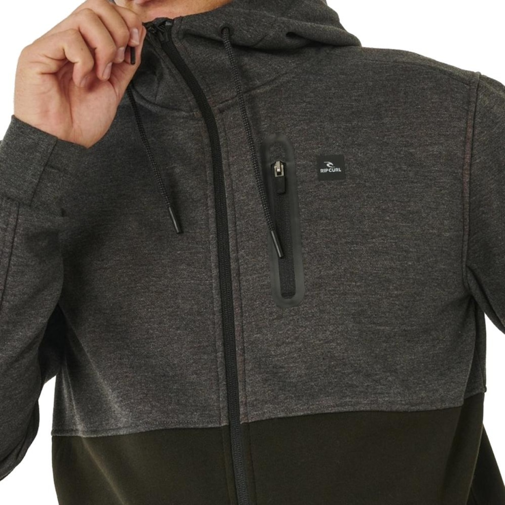 Imagem 4 do produto Moletom Aberto Anti Series Departed Zip Thru Rip Curl Masculino
