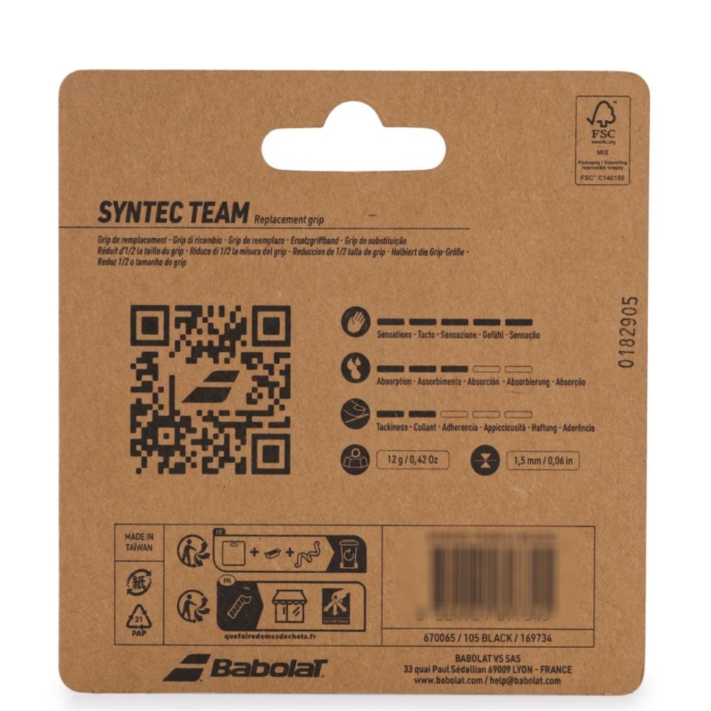 Imagem 4 do produto Cushion Grip Babolat Syntec Team