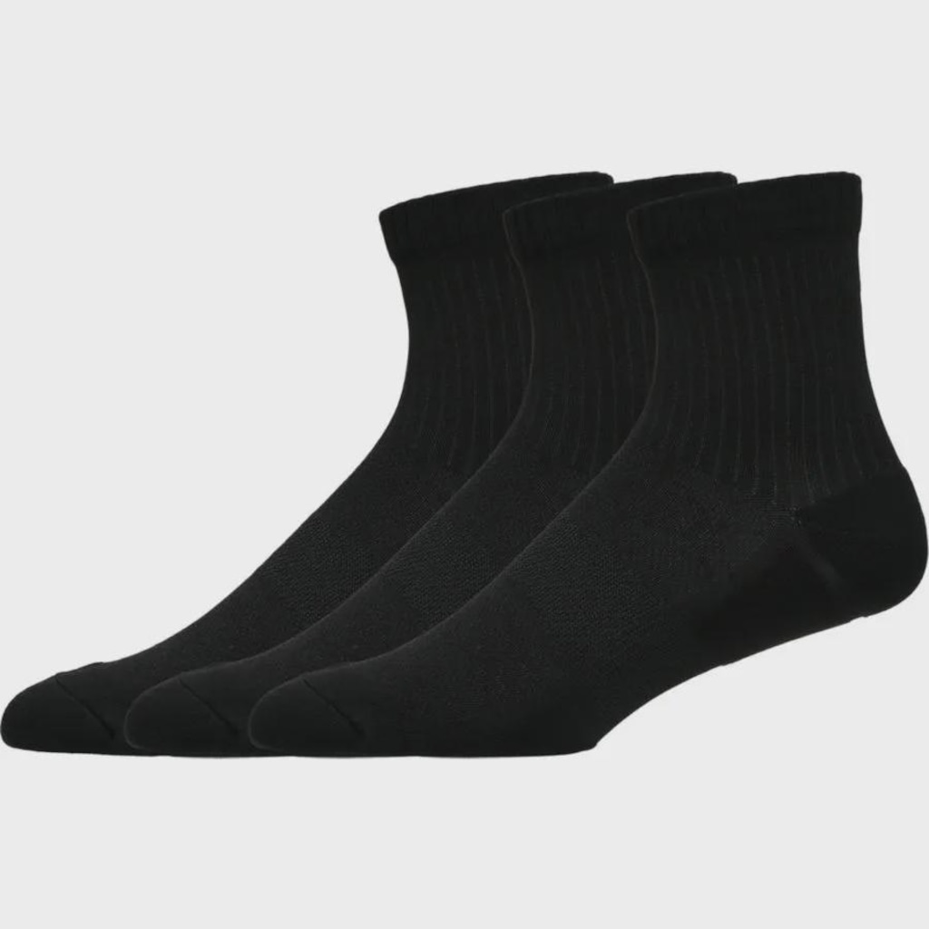 Imagem 2 do produto Meia ASICS Practice Quarter 3 Pack Cano Médio Unissex