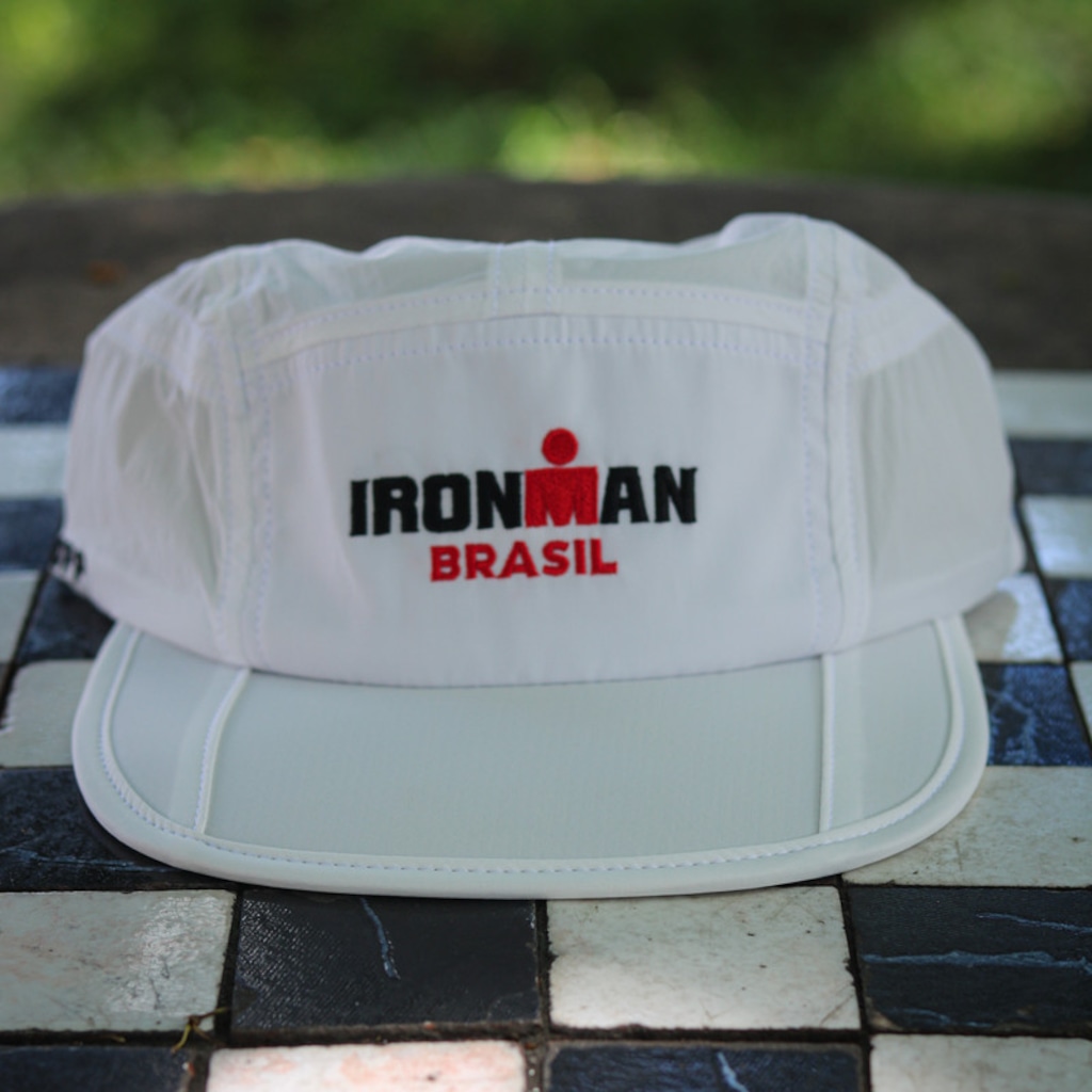 Imagem 2 do produto Boné Unissex Esportivo Yopp Ironman Brasil 5 Panel Respirável Aba Reta