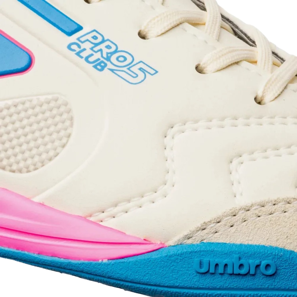 Imagem 4 do produto Chuteira De Futsal Umbro Pro 5 Bump Club Futebol Whit Adulta