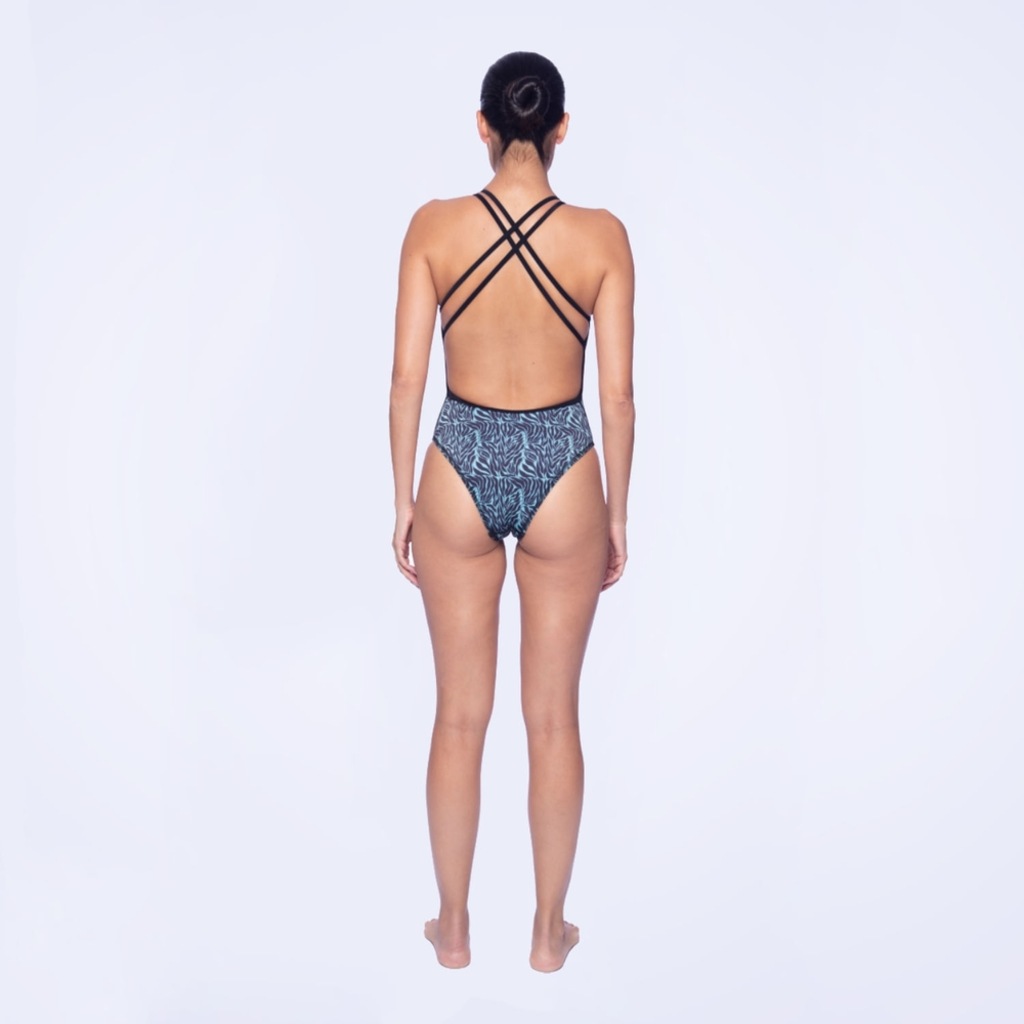 Imagem 2 do produto Maiô Four Stripes Pile of Leafs Speedo Feminino