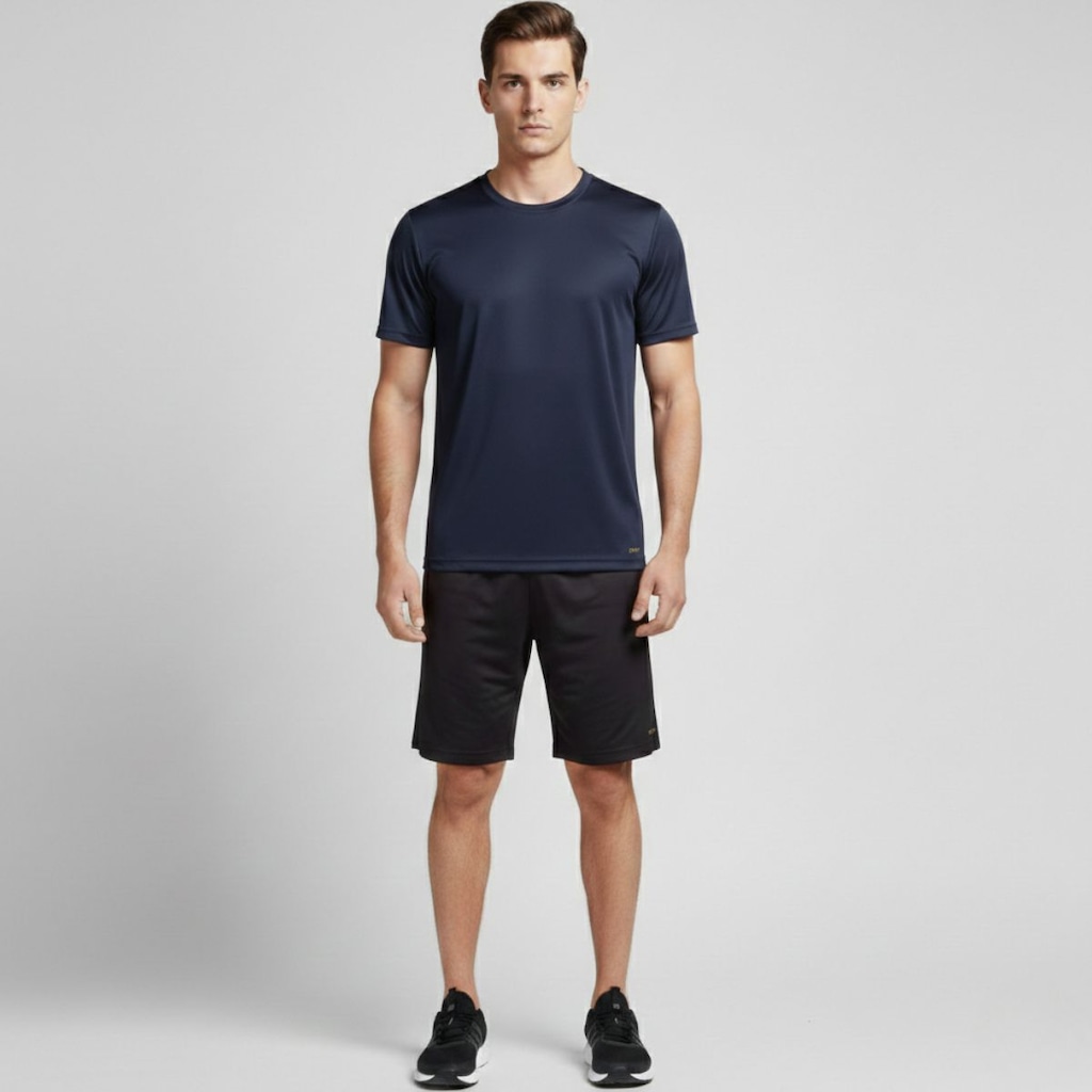 Imagem 5 do produto Camiseta Dry Fit Caban Microfuros Anti Suor Esportiva Masculina