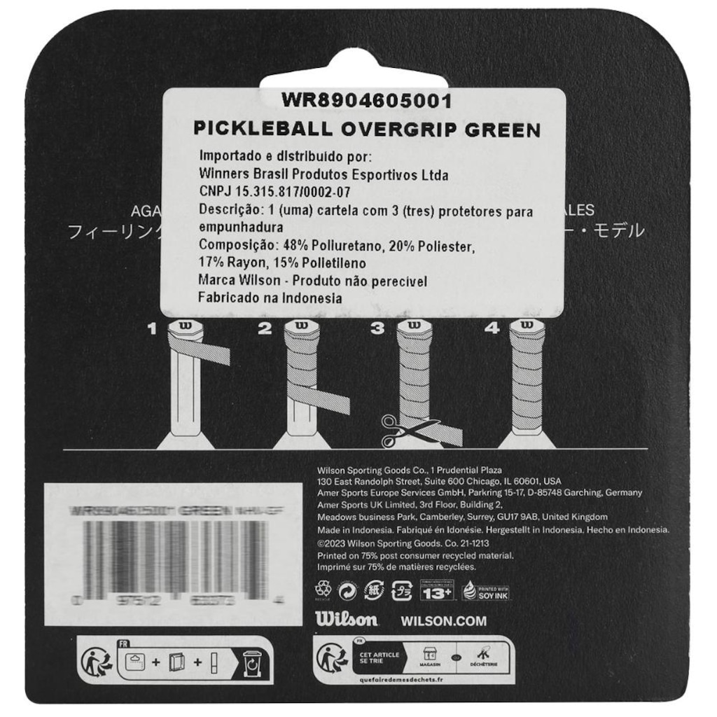 Imagem 3 do produto Overgrip Wilson Pickleball com 3 Unidades