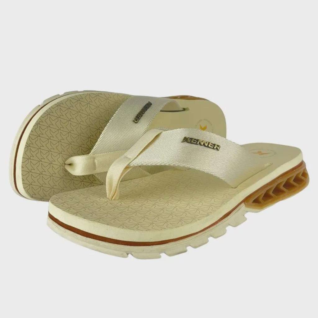 Imagem 2 do produto Chinelo Rakka Nylon Baunilha Crepe Canela - KENNER - Masculino
